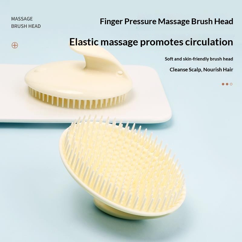 Hair Care Salon - Soft Silicone Scalp Massager Shampoo Brush