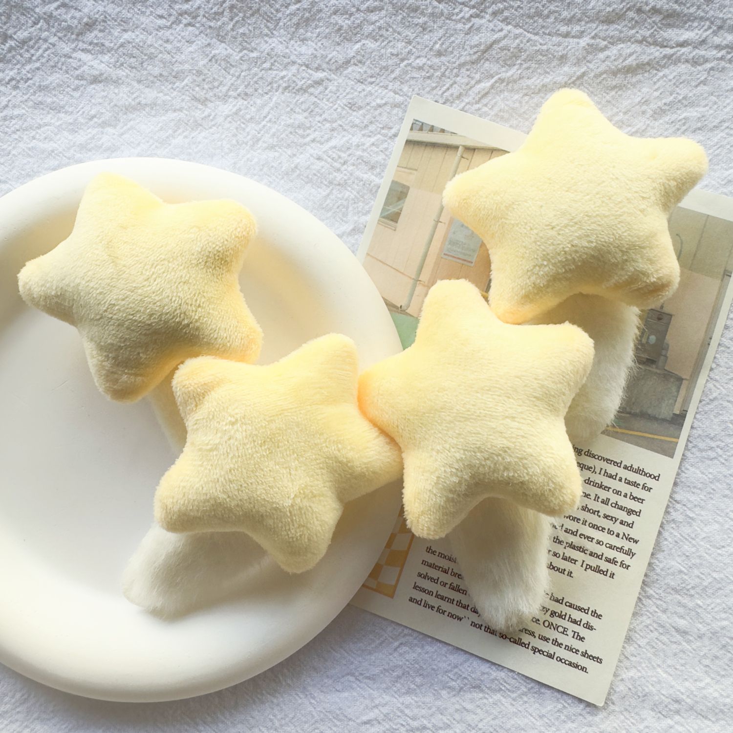 Hair Care Lotion - Cute Cream Yellow Plush Star BB