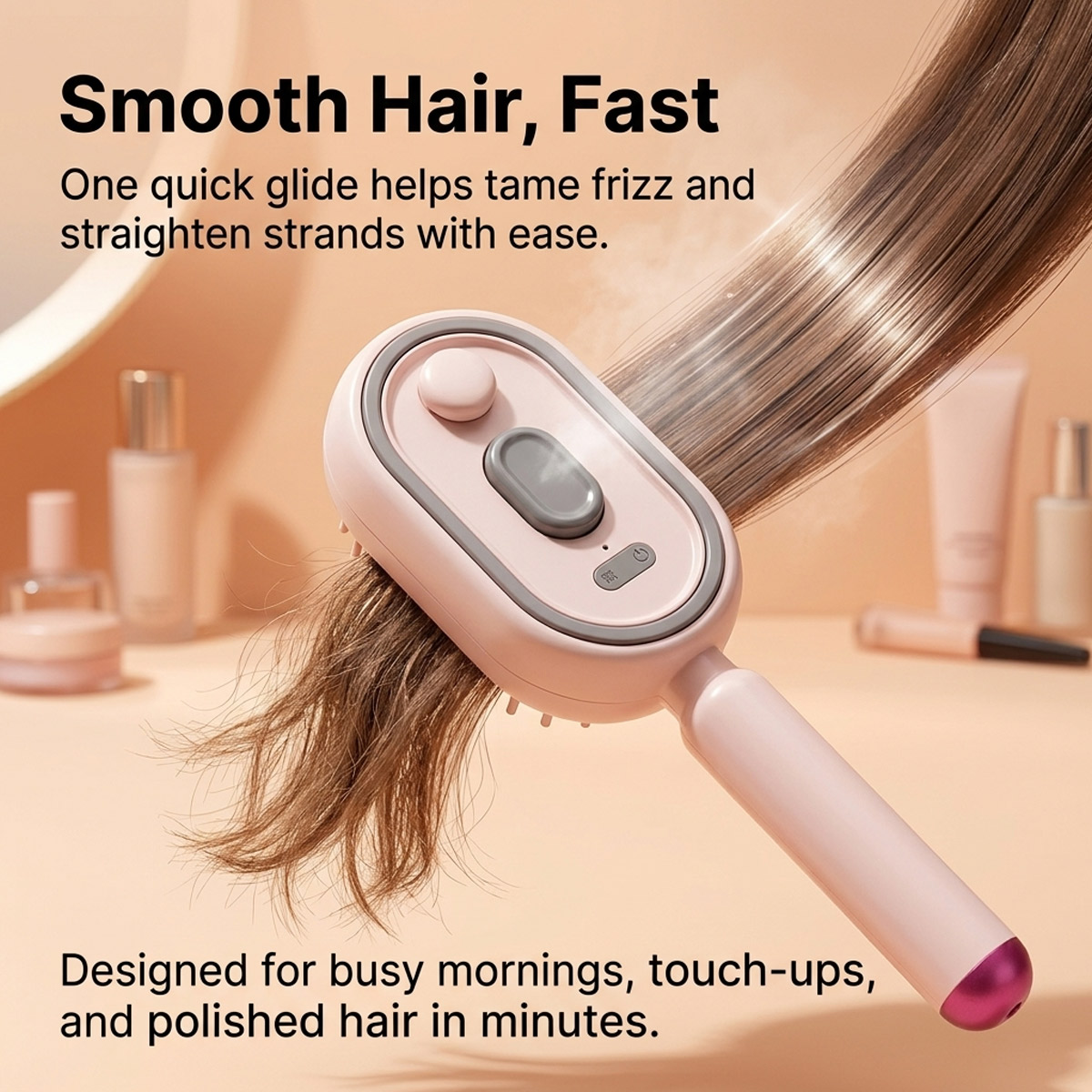 Hair Care Essence Oil Spray - Electric Self-Cleaning Hair Comb with Air