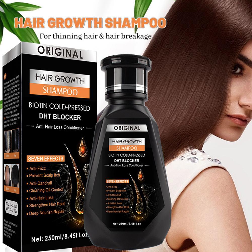 Hair Care Dandruff - 250ML Biotin Shampoo With Comb Brush