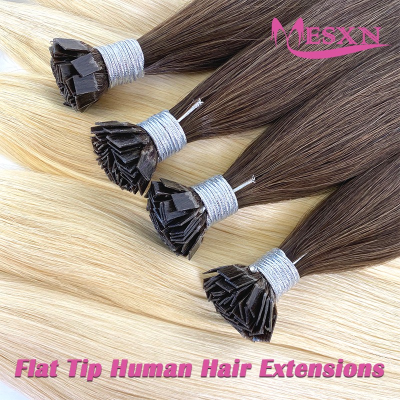Hair Care Tips - MESXN Flat Tip Hair Extensions 100%