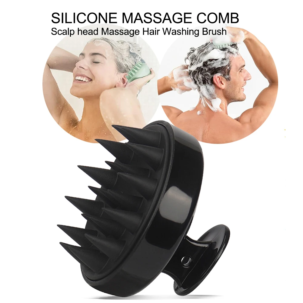 Hair Care Salon - Silicone Head Scalp Massage Comb Hair