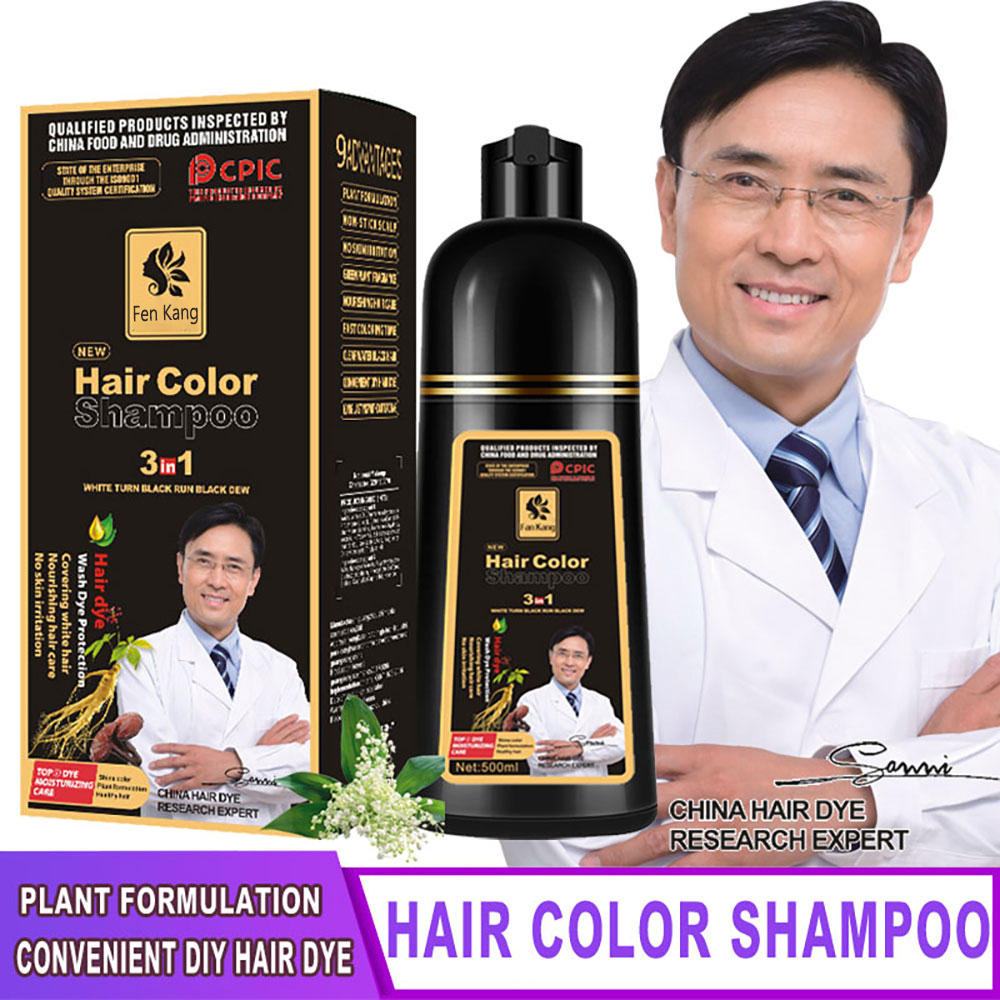 Hair Care Dandruff - 3 In 1 Instant Coloring Shampoo