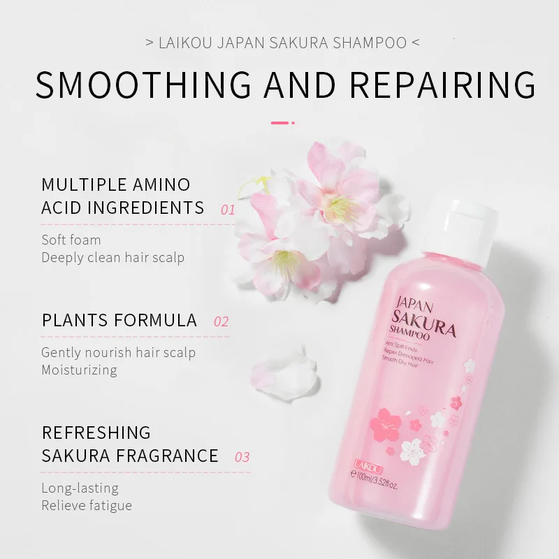 LAIKOU Japan Sakura  Shampoo R - đánh giá và giá Hair Care Dandruff