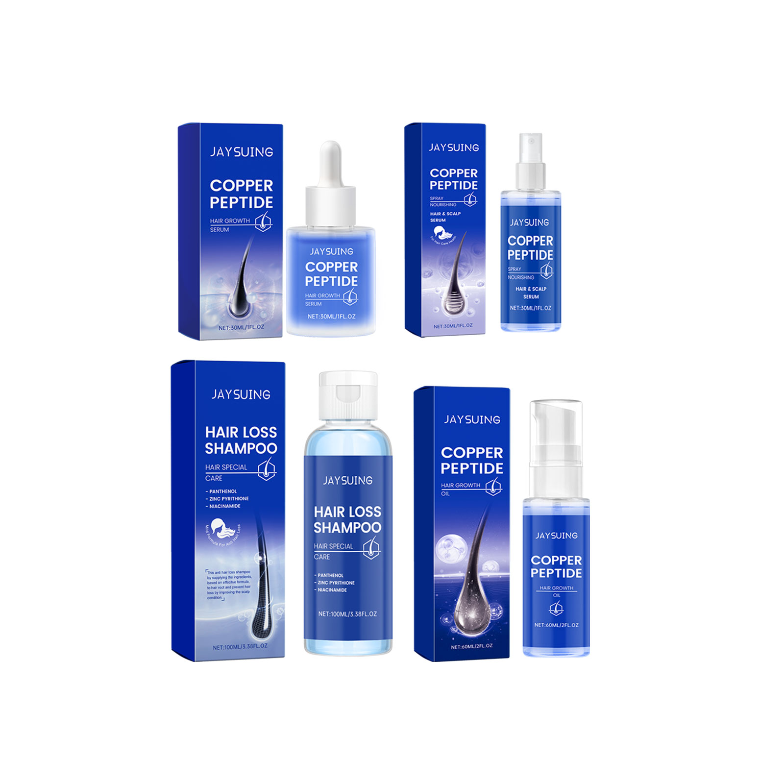 Copper Peptide Shampoo Hair Gr - đánh giá và giá Hair Care Essence Oil Spray