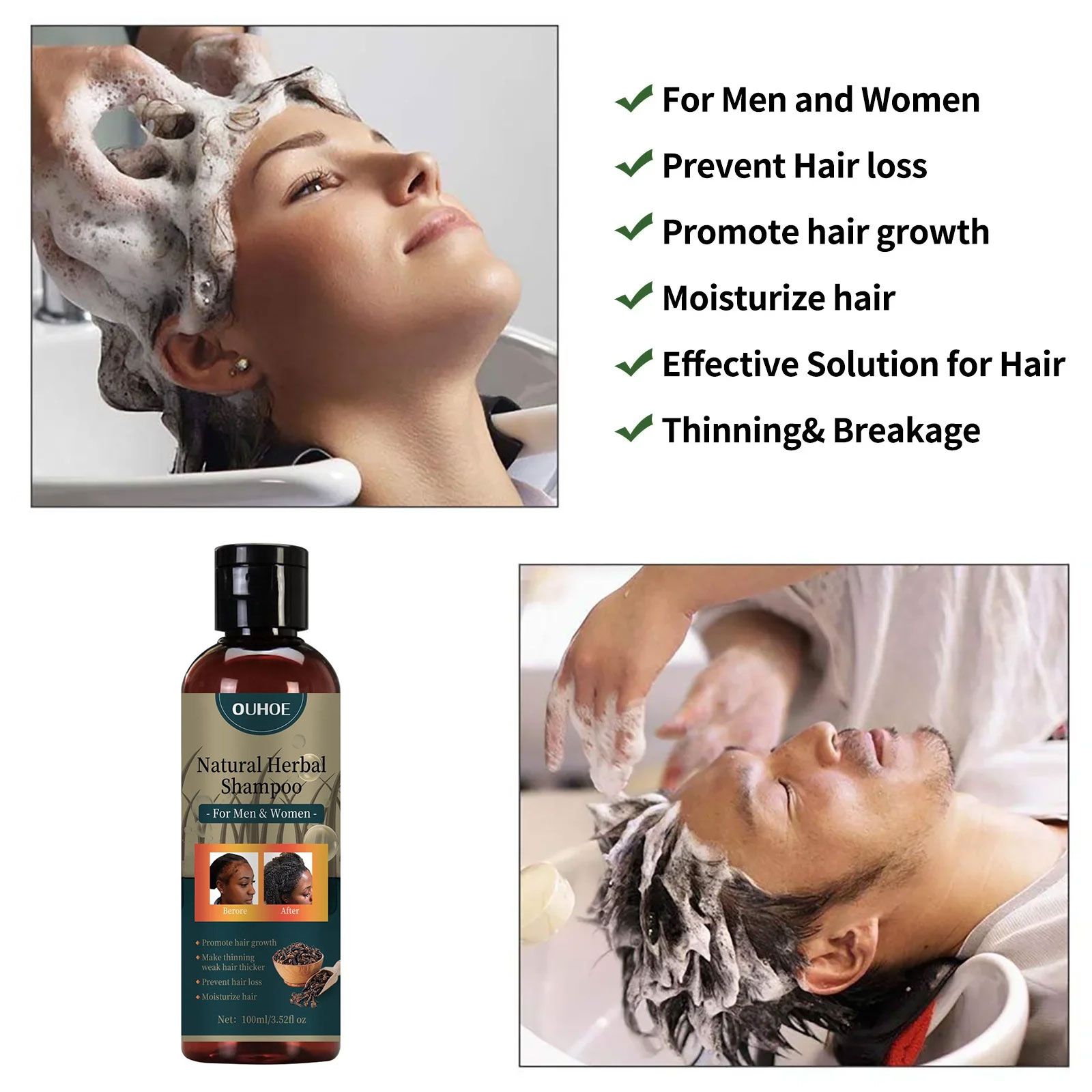 OUHOE Hair Growth Shampoo Anti - đánh giá và giá Hair Care Dandruff