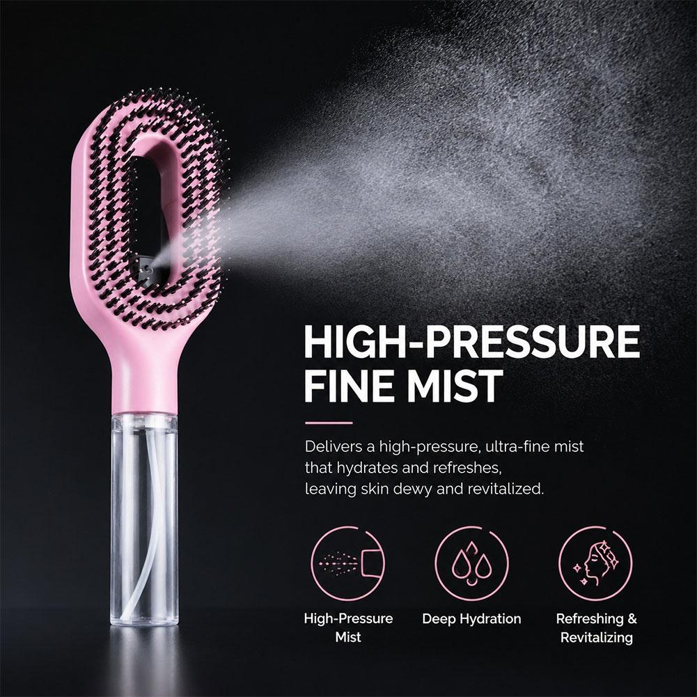 2 in 1 Spray Hair Brush Detang - đánh giá và giá Hair Care Essence Oil Spray