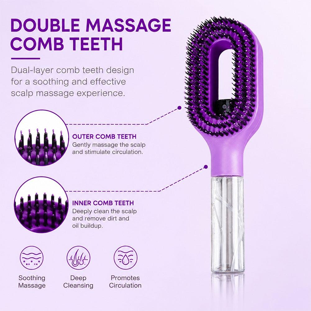 2 in 1 Spray Hair Brush Detang - đánh giá và giá Hair Care Essence Oil Spray