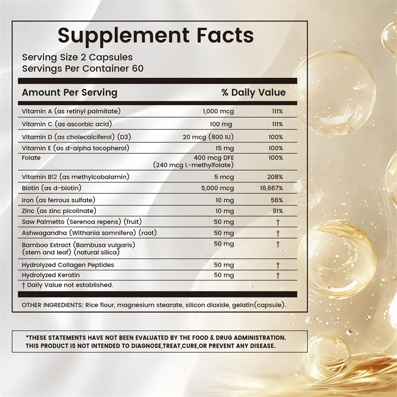Hair Vitamins - Anti-hair Loss - đánh giá và giá Hair Care Capsule