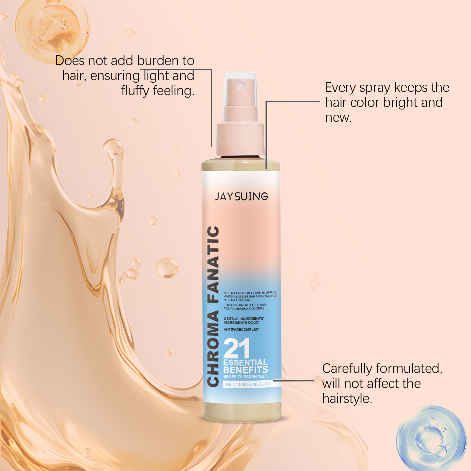 Moisturizing Spray for Hair Sc - đánh giá và giá Hair Care Essence Oil Spray
