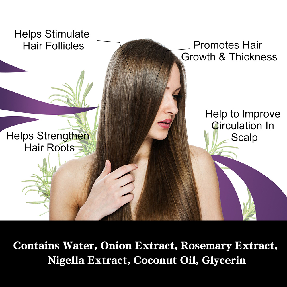 30ml Onion Rosemary Hair Growt - đánh giá và giá Hair Care Essence Oil Spray