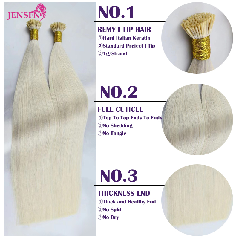 JENSFN I Tip Hair Extensions 1 - đánh giá và giá Hair Care Tips