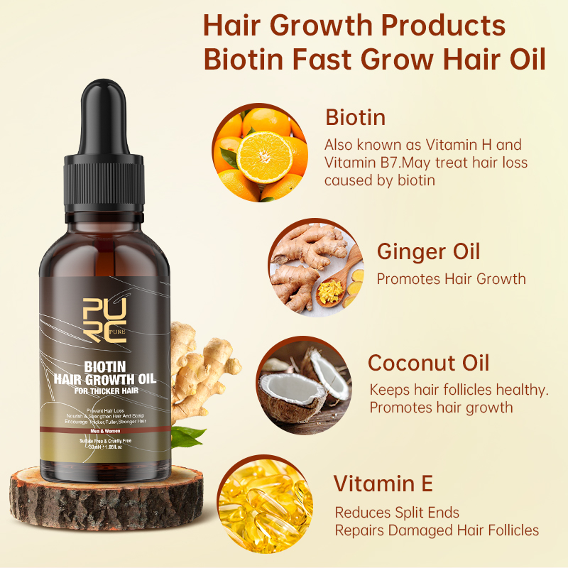 PURC Fast Hair Growth Products - đánh giá và giá Hair Care Essence Oil Spray
