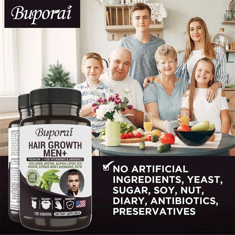 Hair Growth Men Supplement - B - đánh giá và giá Hair Care Capsule