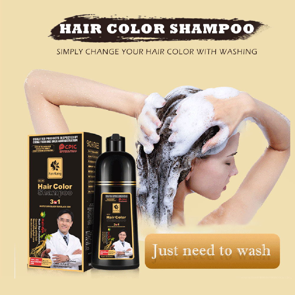 3 In 1 Instant Coloring Shampo - đánh giá và giá Hair Care Dandruff