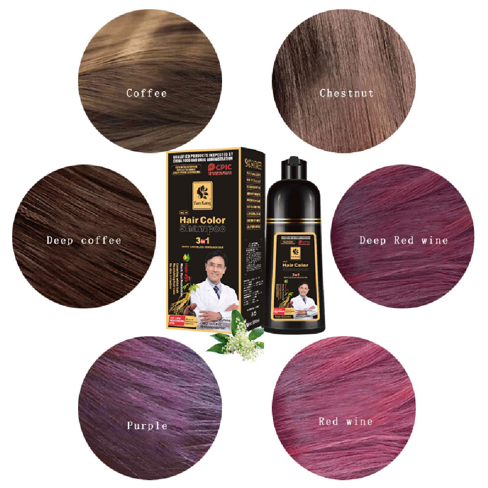 3 In 1 Instant Coloring Shampo - đánh giá và giá Hair Care Dandruff
