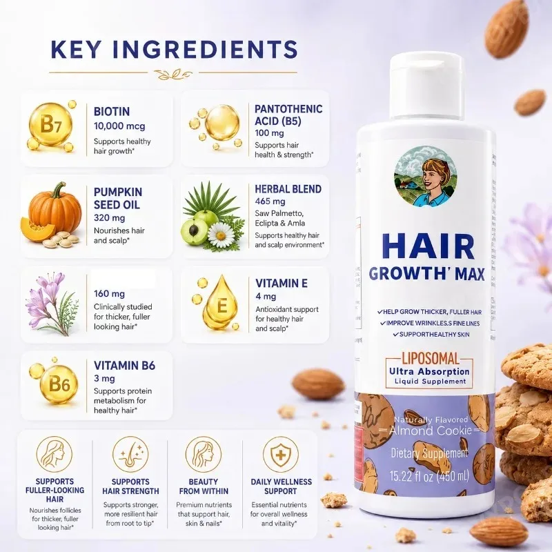 Women's Hair Growth MAX Liposo - đánh giá và giá Hair Care Capsule
